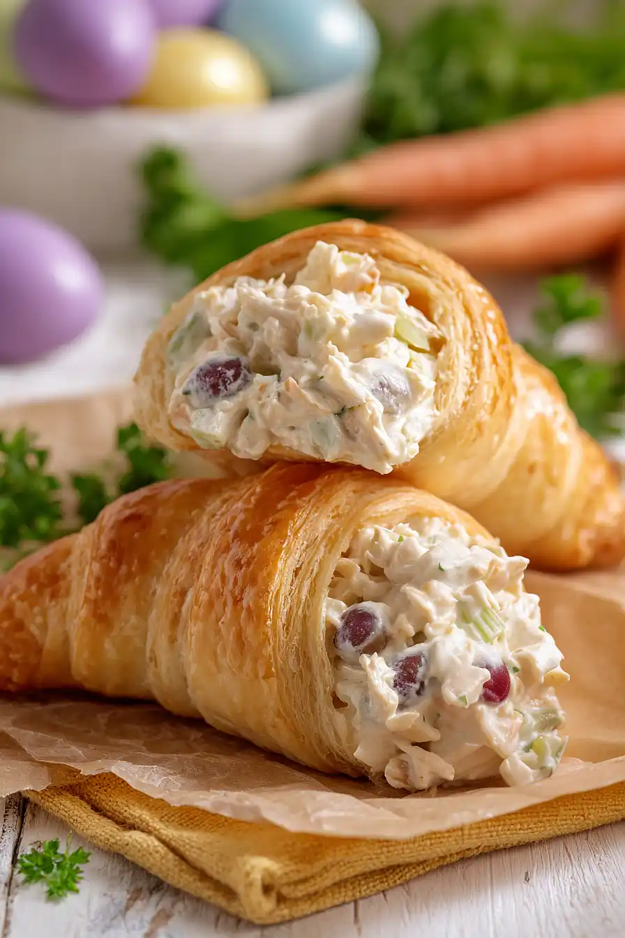 easter chicken salad crescent rolls