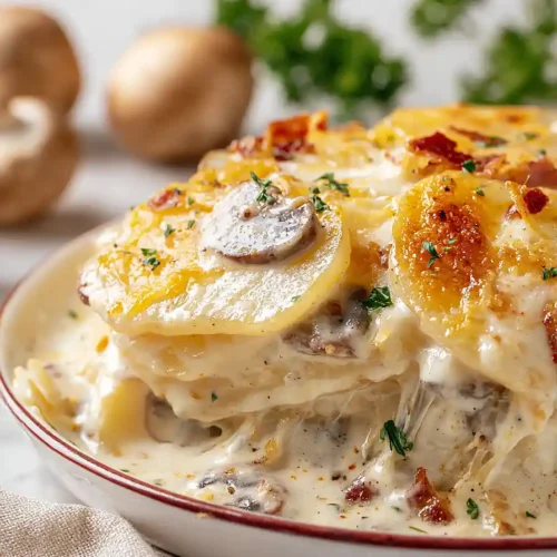 scalloped potatoes with mushroom soup