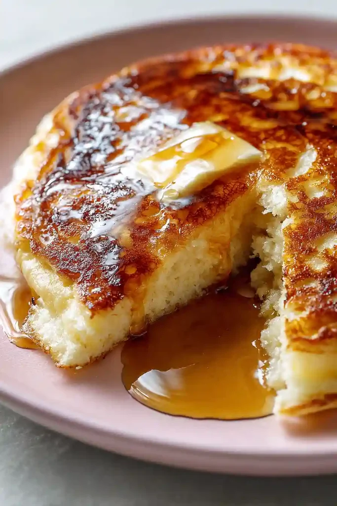5 minute cottage cheese pancake for one