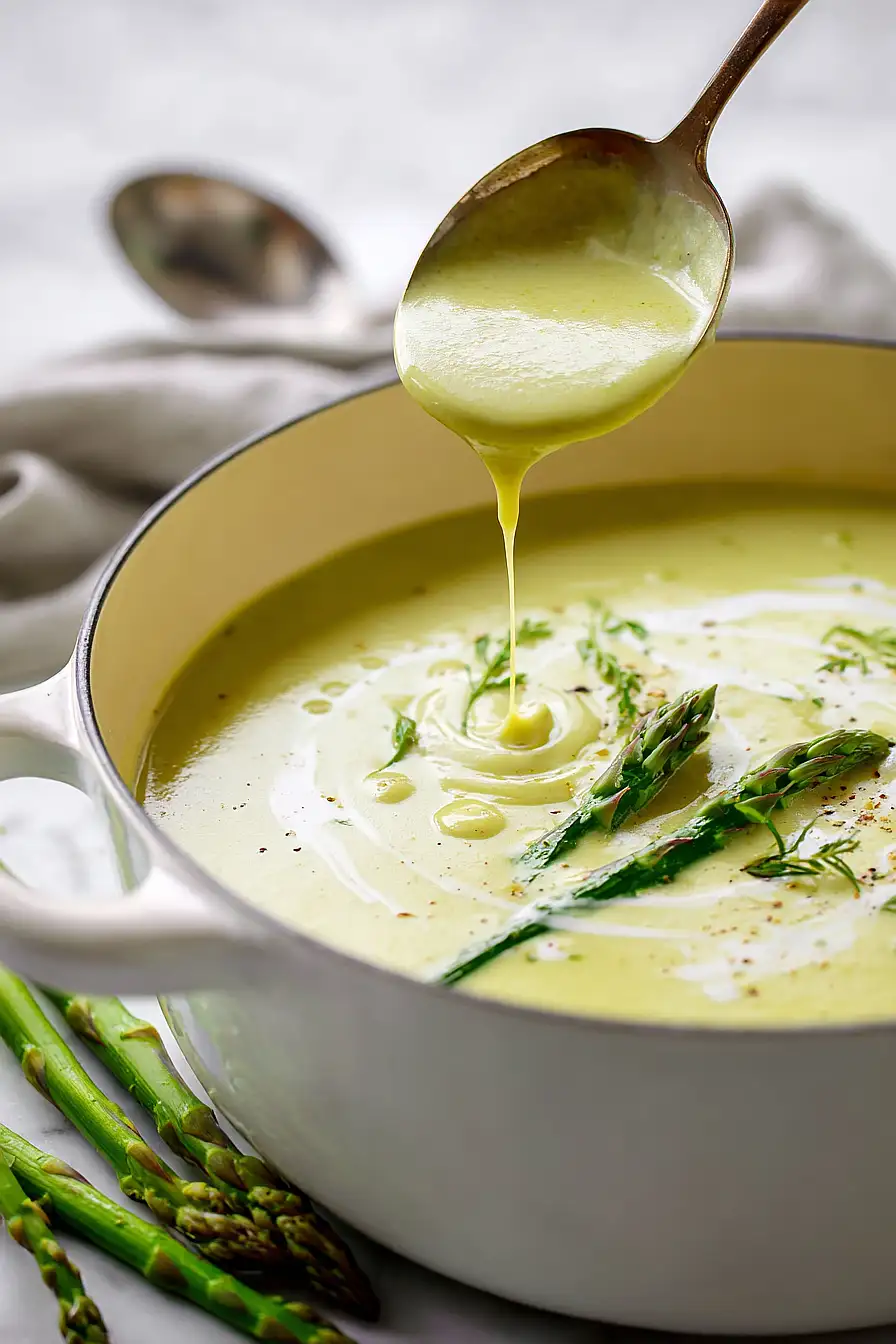 keto cream of asparagus soup