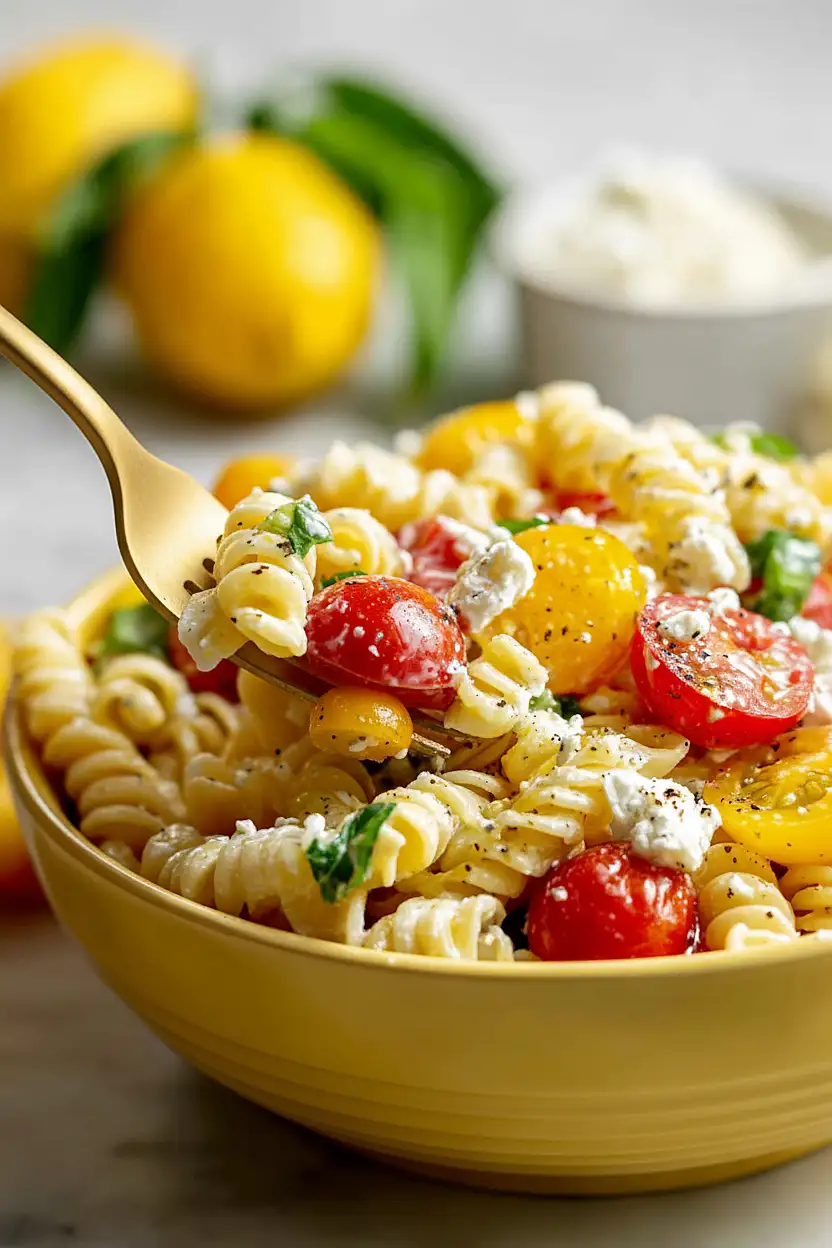 goat cheese pasta salad