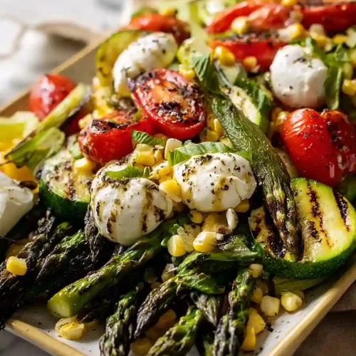 grilled asparagus and corn salad