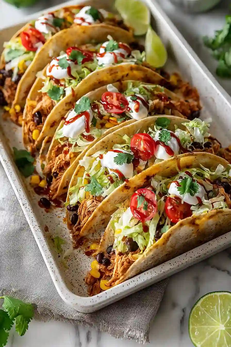 Crispy Sheet Pan Chicken Tacos