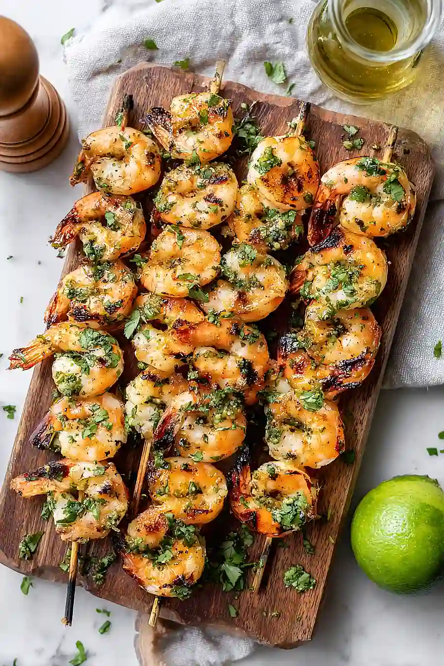 cilantro lime grilled shrimp