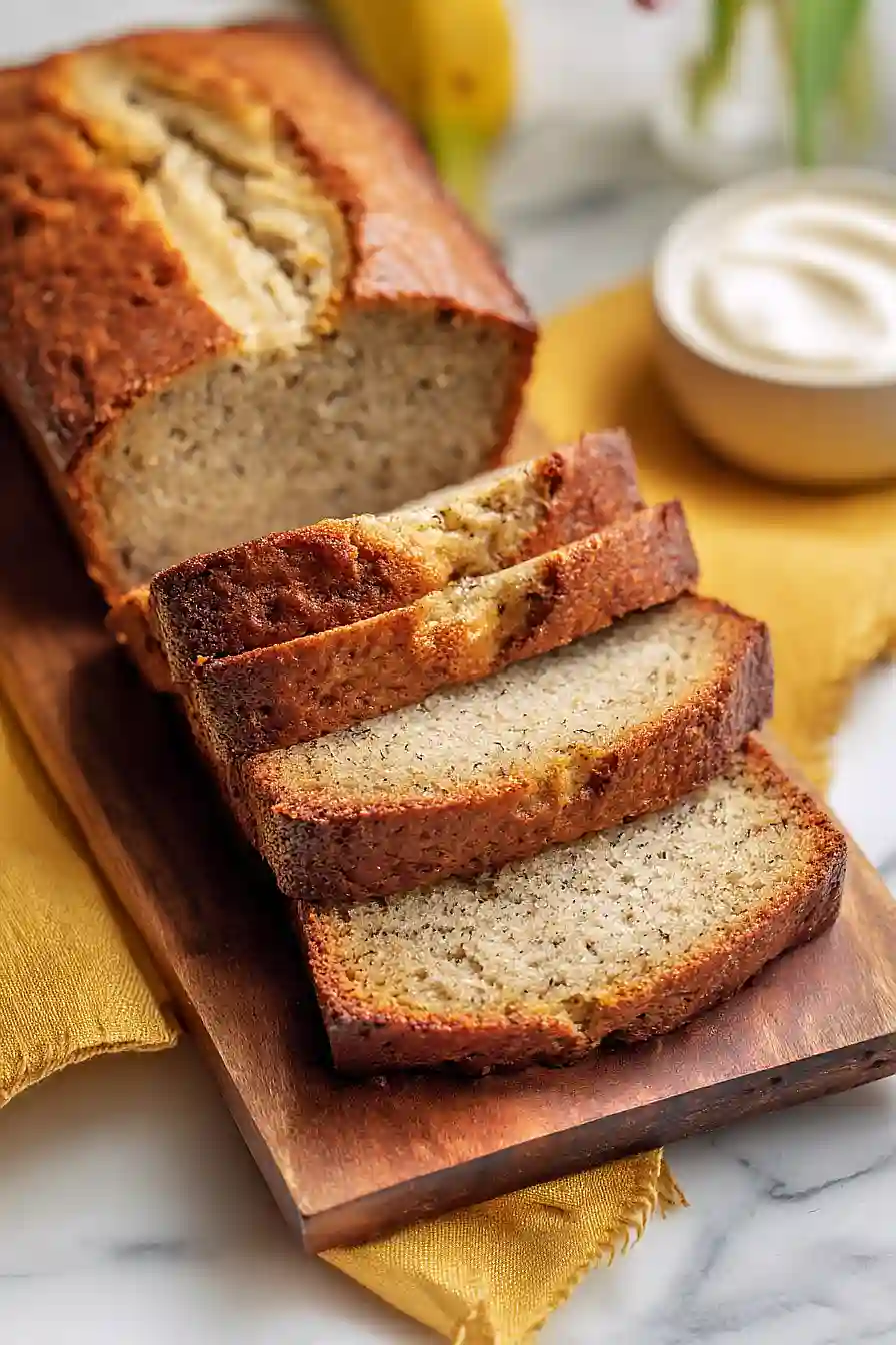 High Protein Greek Yogurt Banana Bread