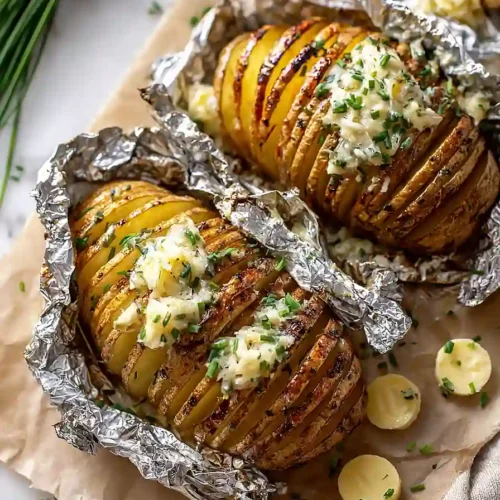 grilled hasselback potatoes