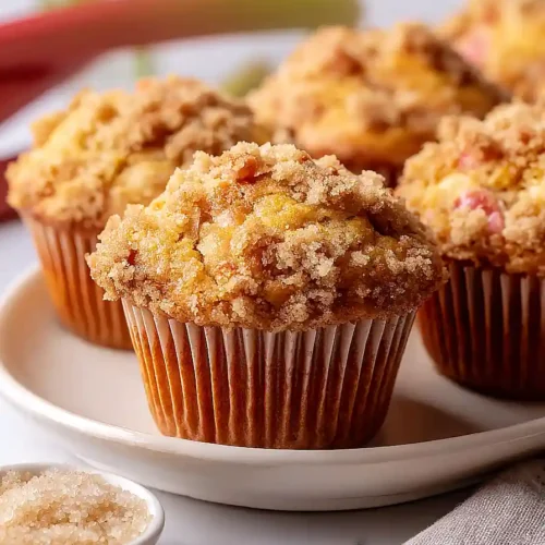lemon rhubarb muffins