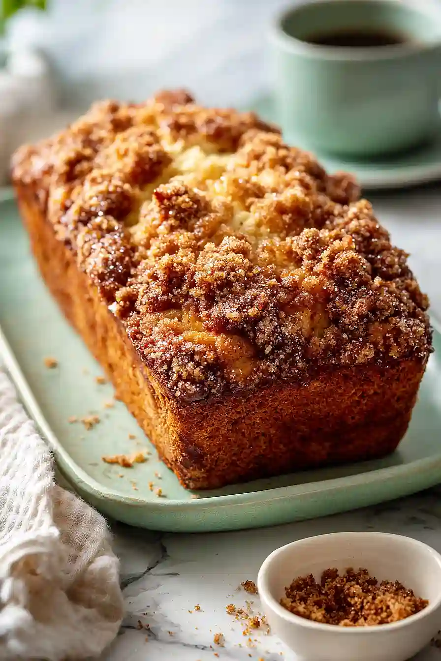 rhubarb crumble bread