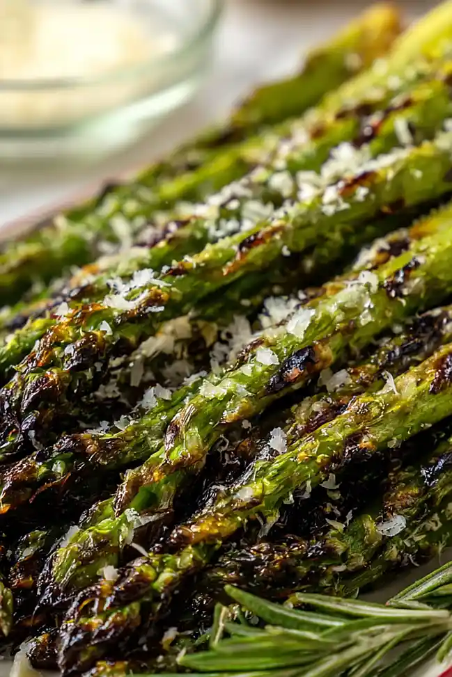 grilled asparagus with parmesan