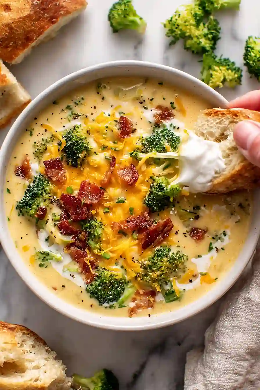 Loaded Broccoli Cheese Potato Soup