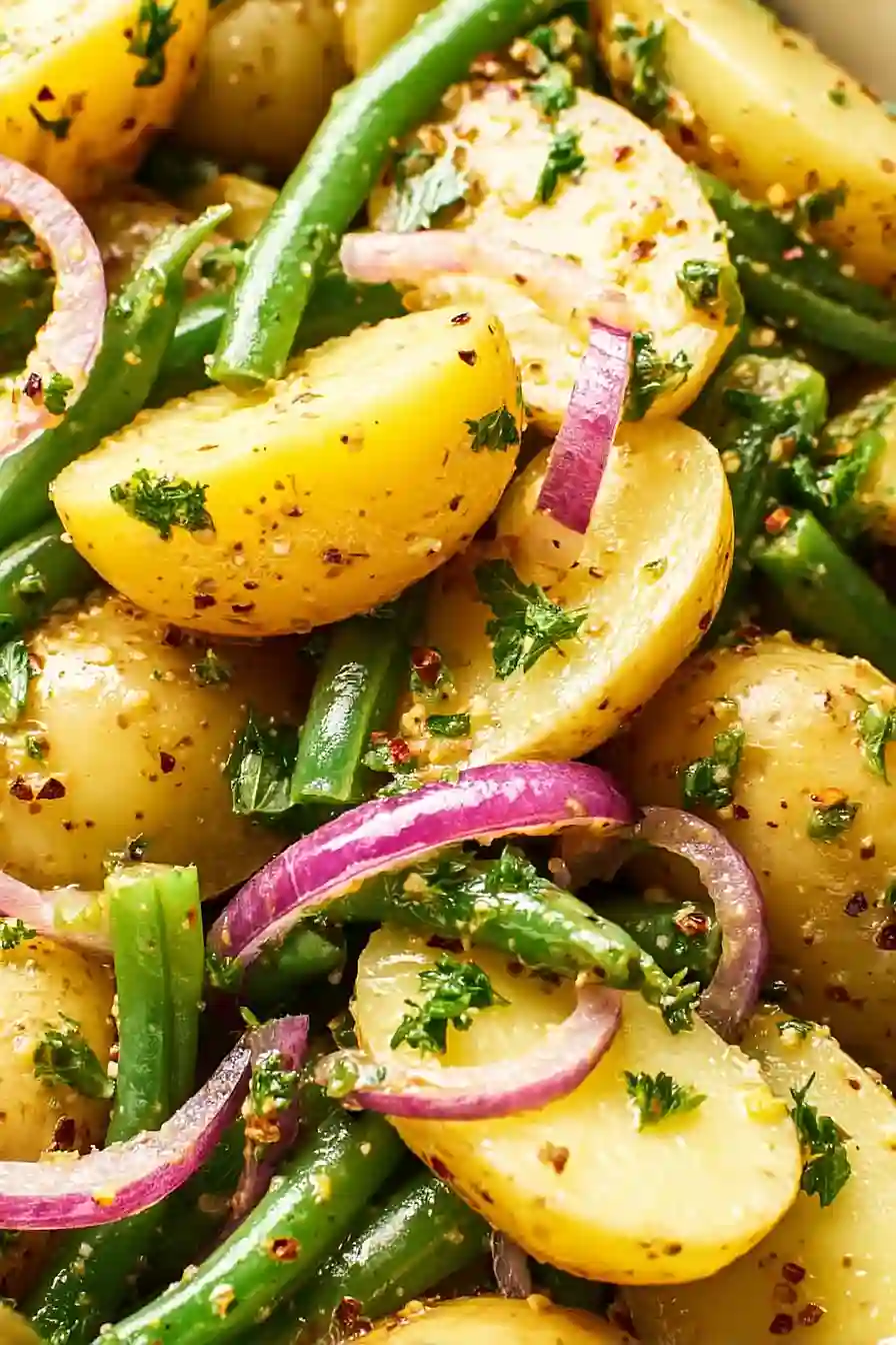 french potato salad with green beans