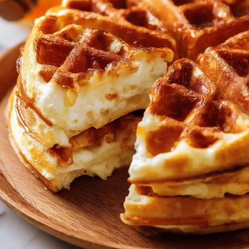 High Protein Greek Yogurt Waffles