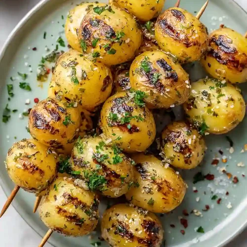 grilled potatoes skewers
