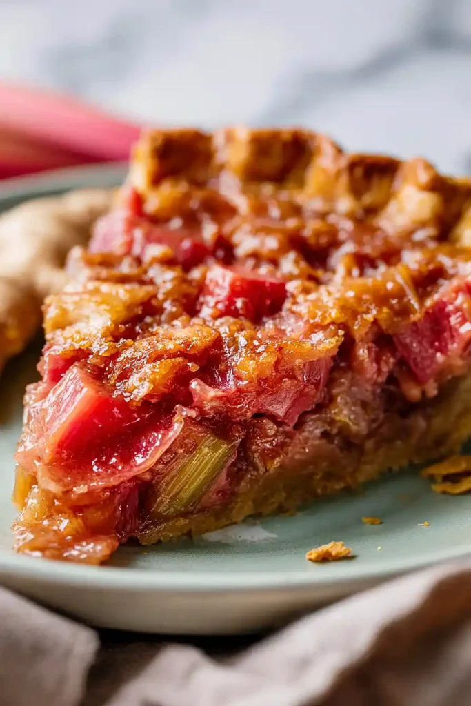 ginger rhubarb pie
