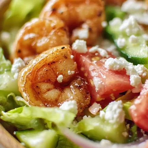 grilled shrimp greek salad