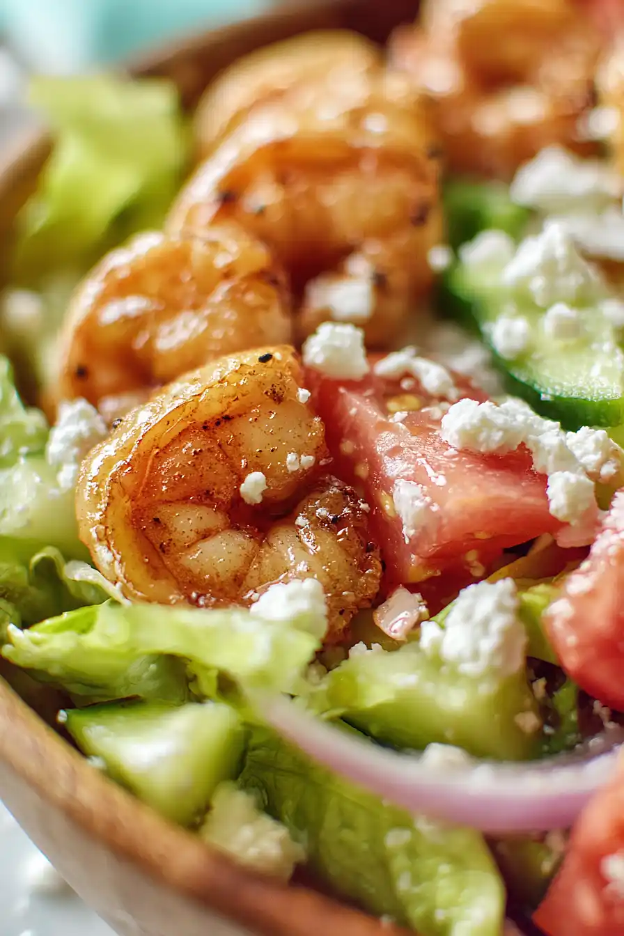 grilled shrimp greek salad