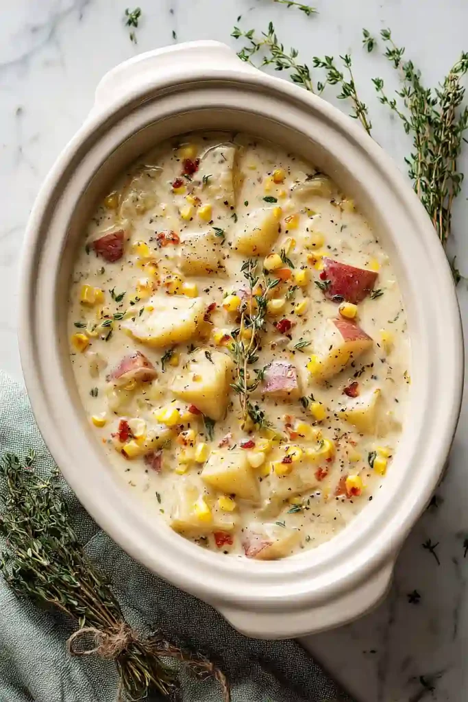 Crockpot Potato Corn Chowder