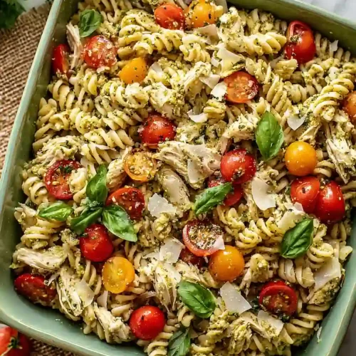 Chicken Pesto Pasta Salad