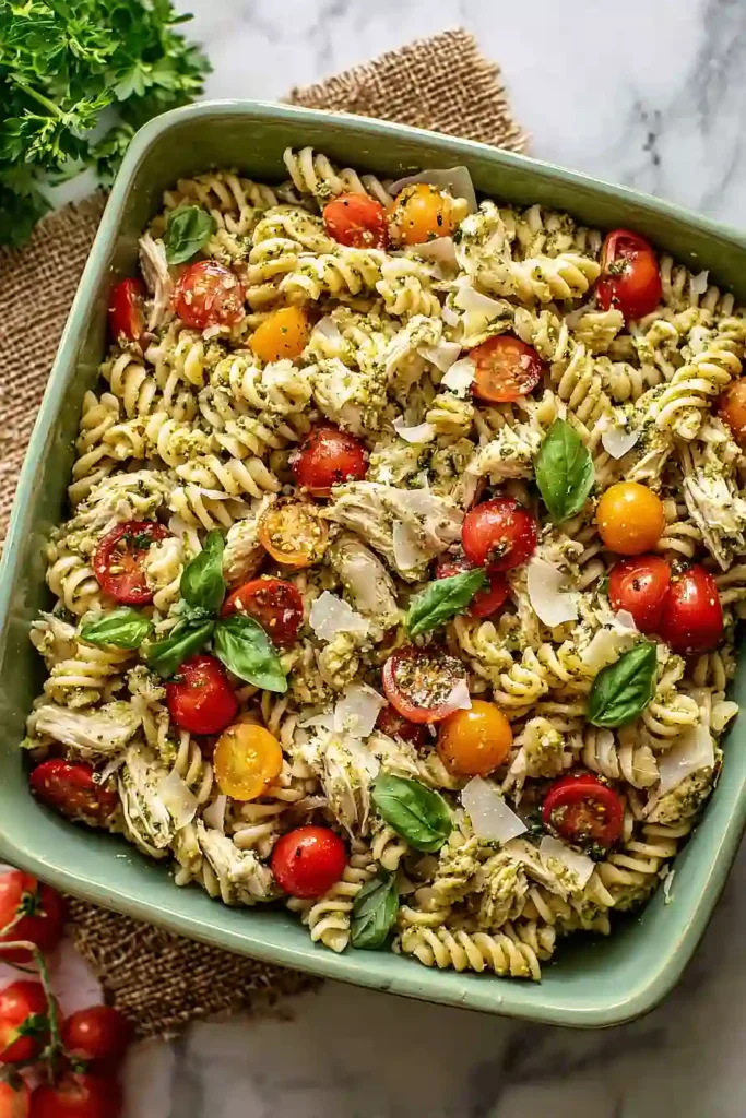 Chicken Pesto Pasta Salad