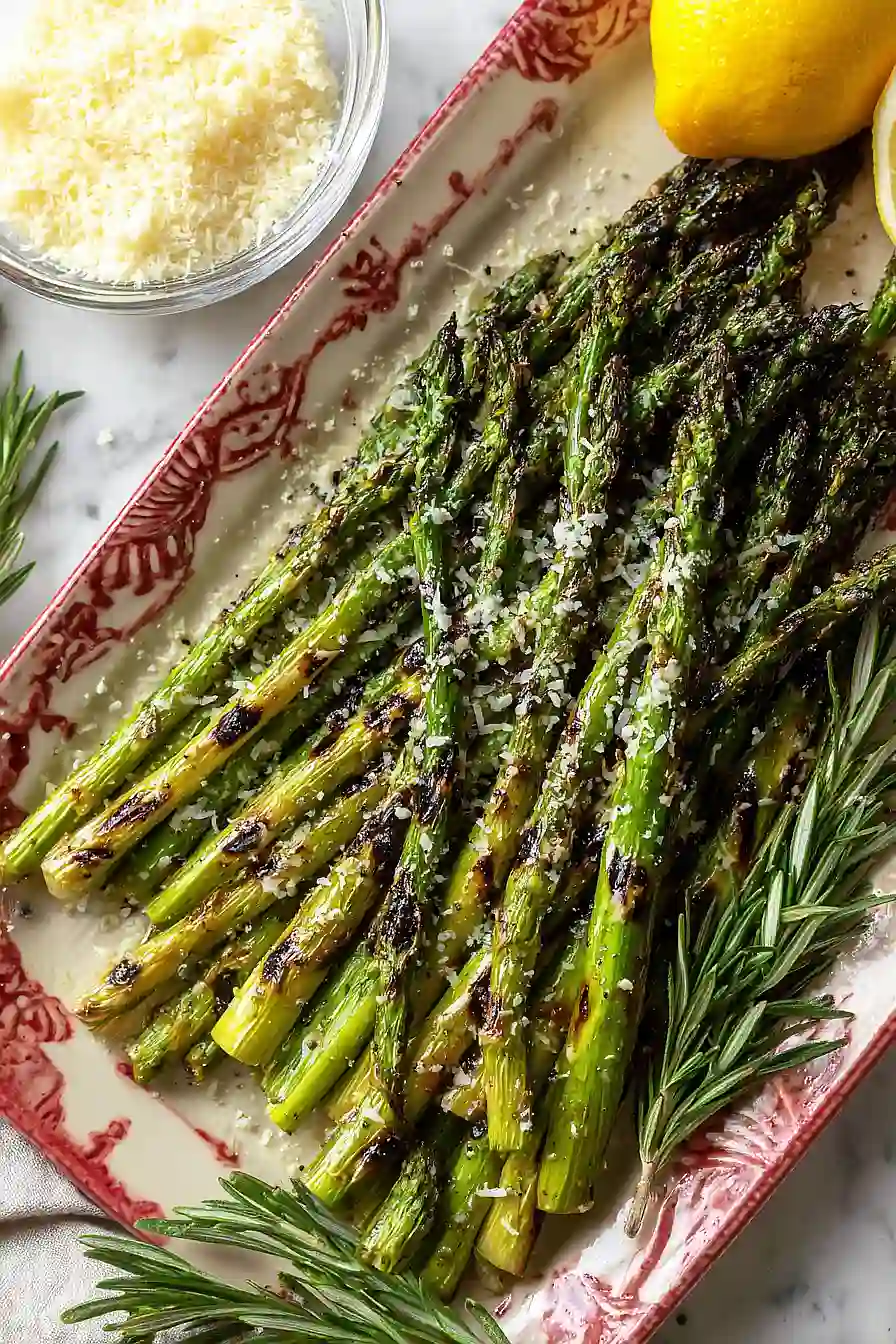 grilled asparagus with parmesan