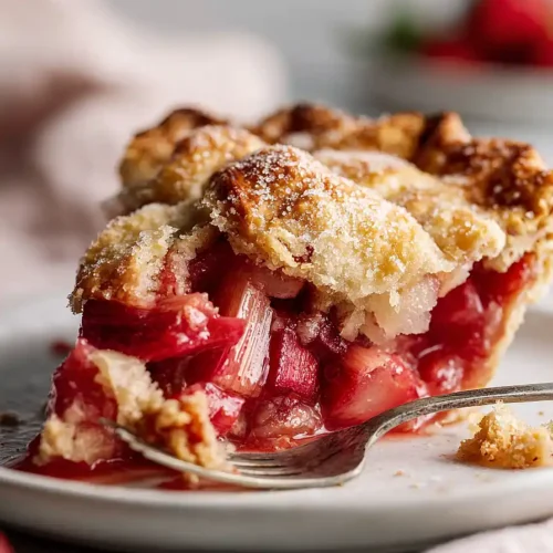 deep dish rhubarb pie