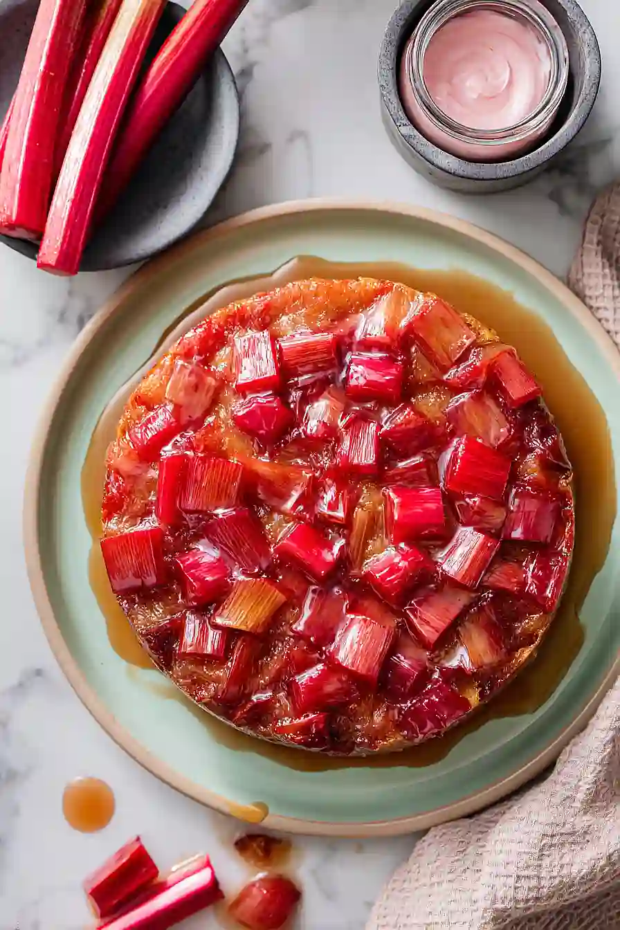 rhubarb instant pot cake