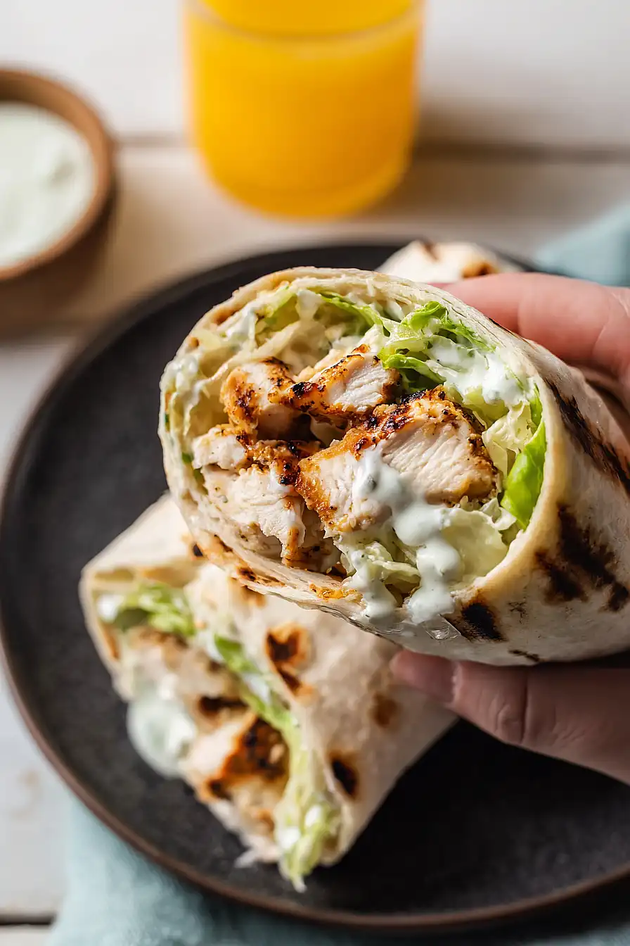 grilled chicken wraps