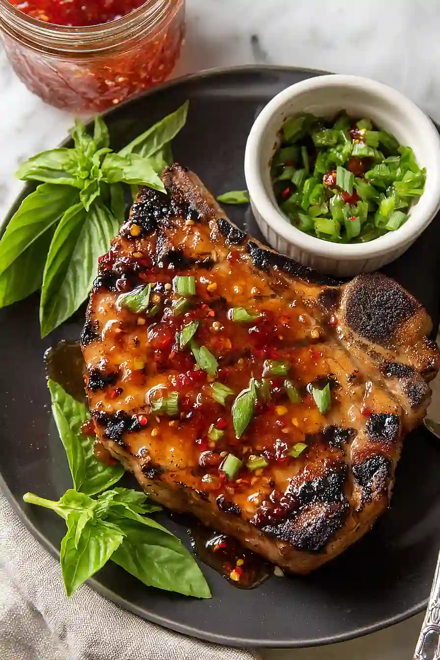 jalapeño grilled pork chops