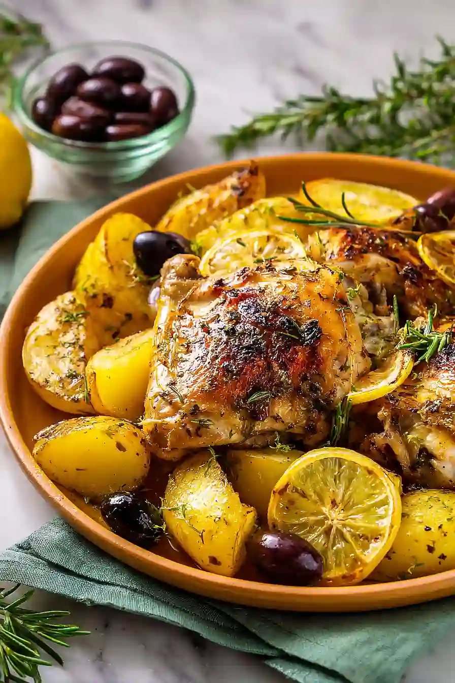 mediterranean chicken and potatoes