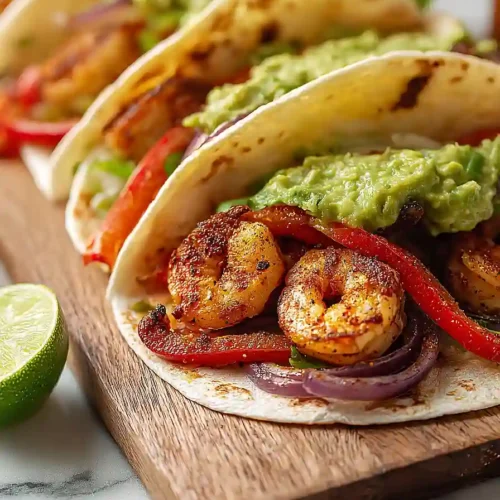 grilled shrimp fajitas