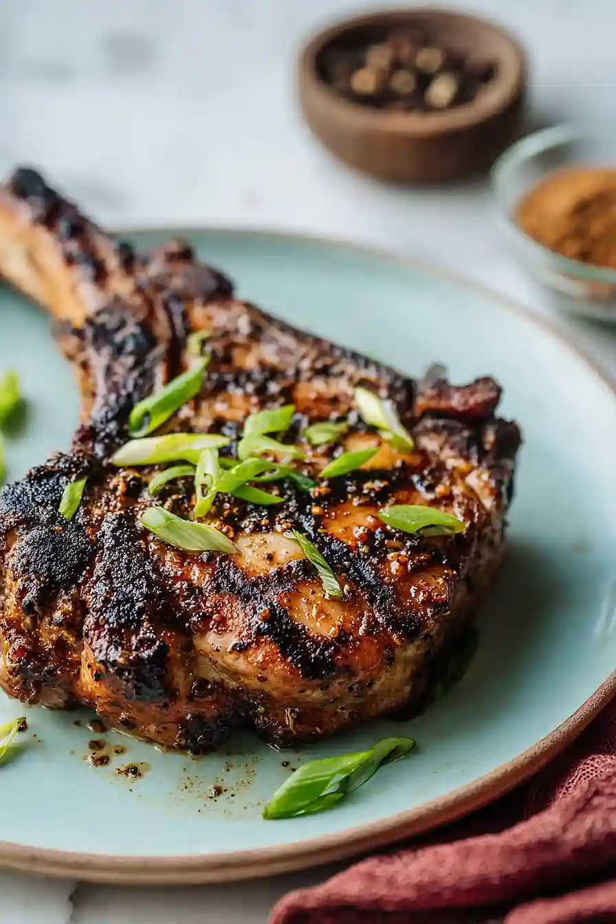 grilled jamaican jerk pork chops