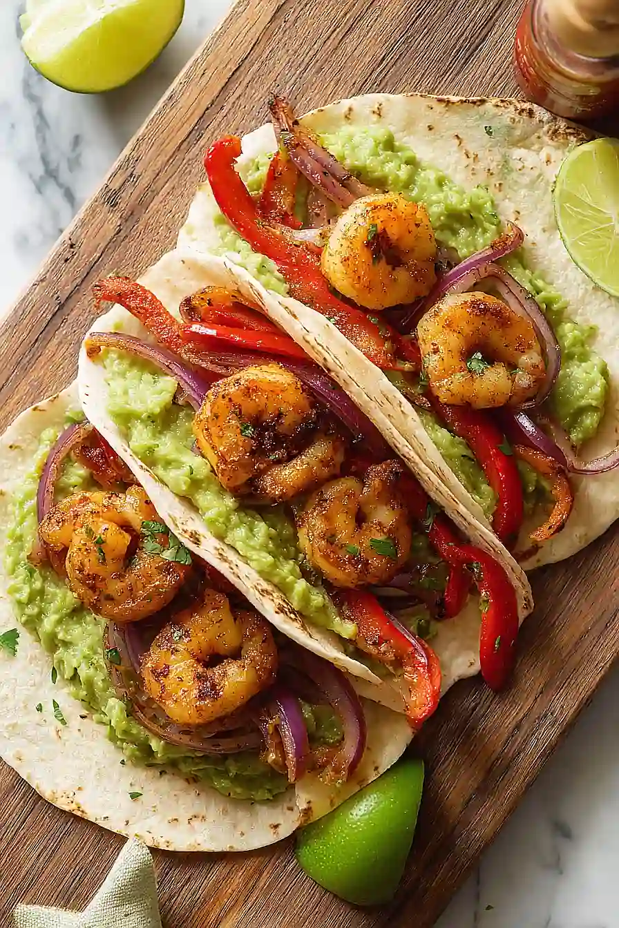 grilled shrimp fajitas