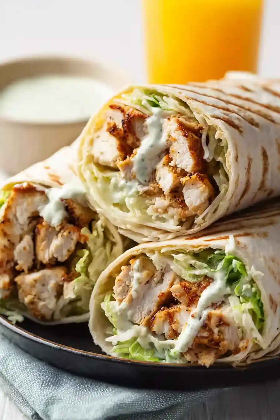 grilled chicken wraps