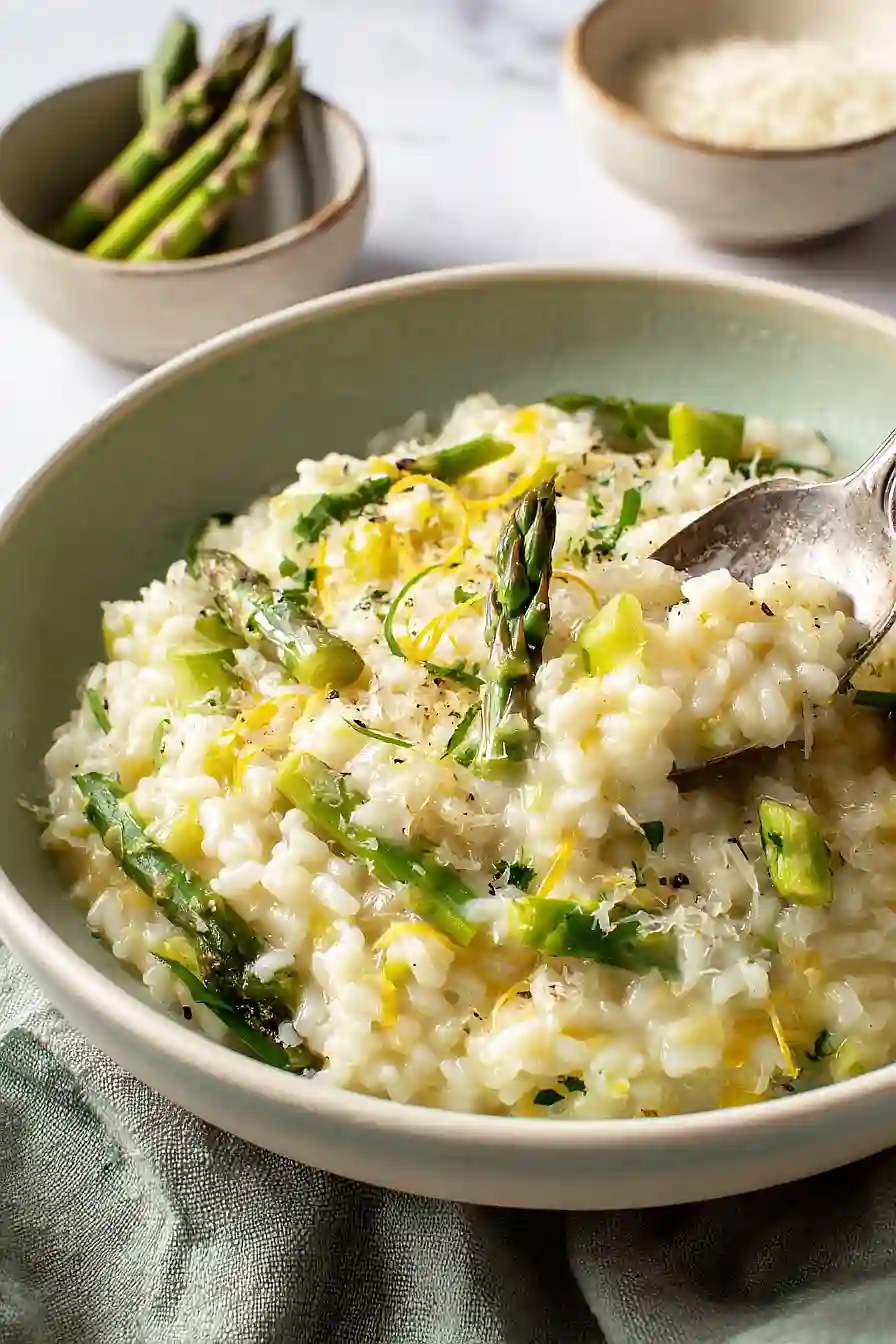 lemon asparagus risotto