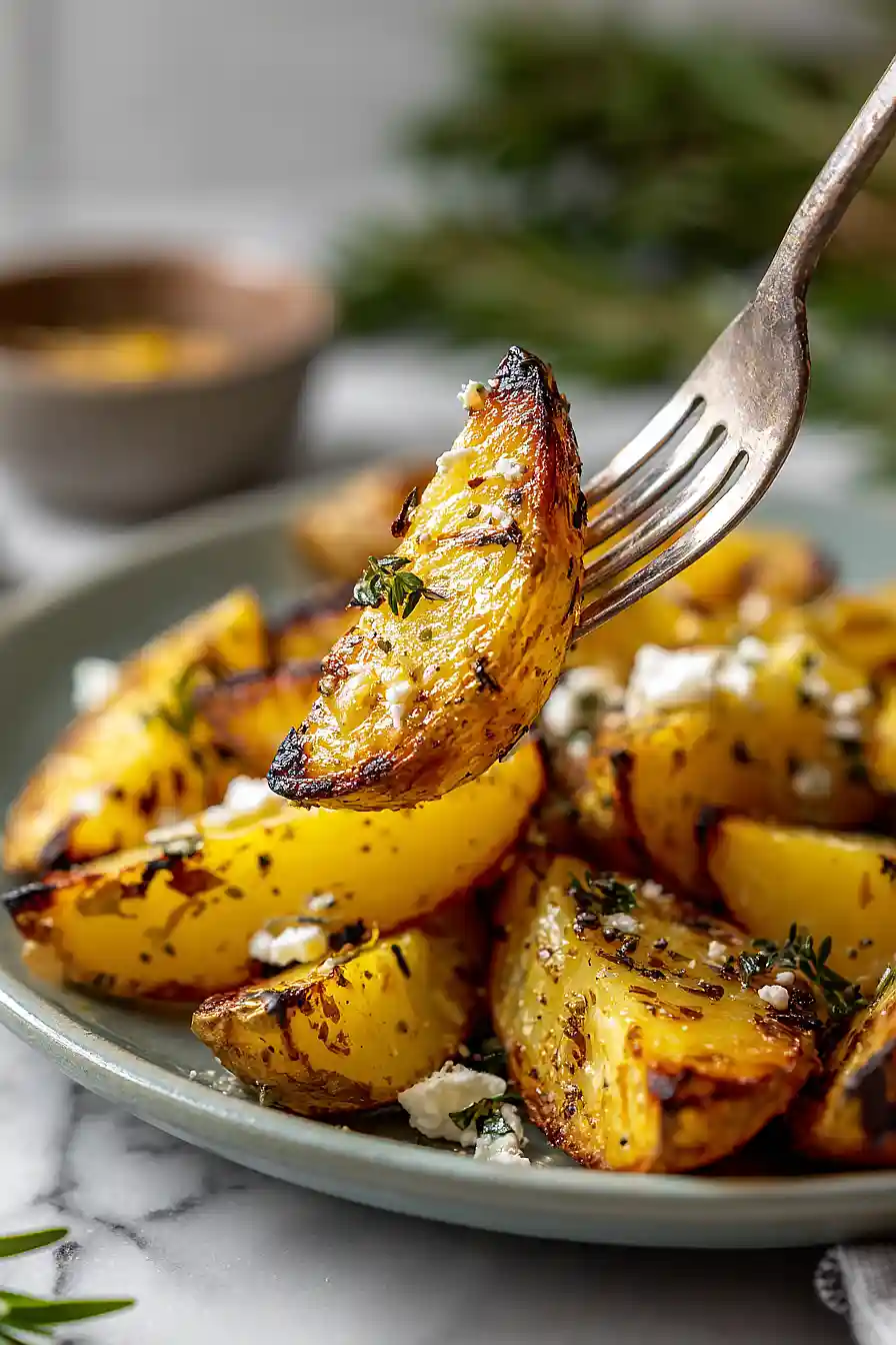 grilled lemon potatoes