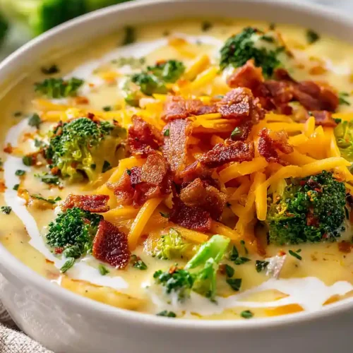 Loaded Broccoli Cheese Potato Soup
