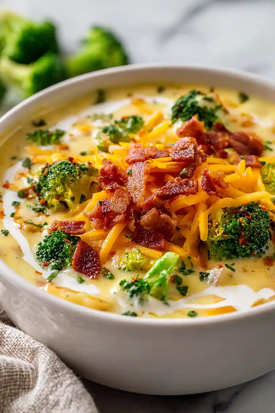 Loaded Broccoli Cheese Potato Soup