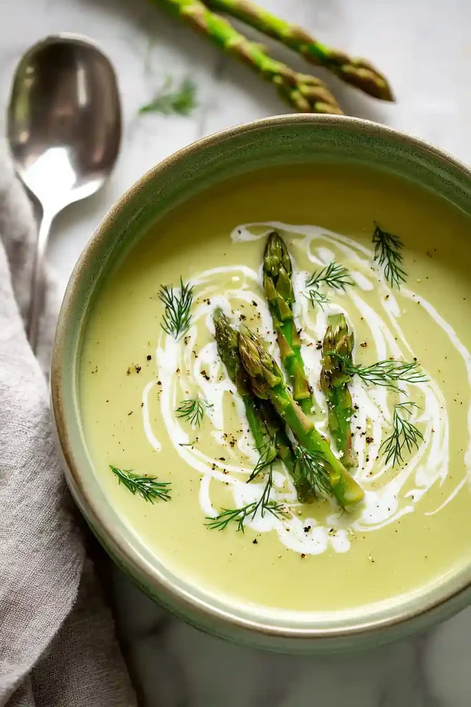 keto cream of asparagus soup