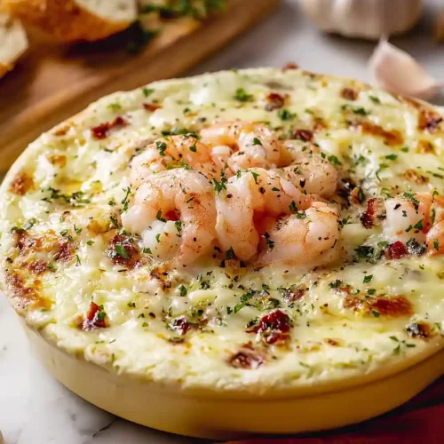 garlic butter tuscan shrimp dip