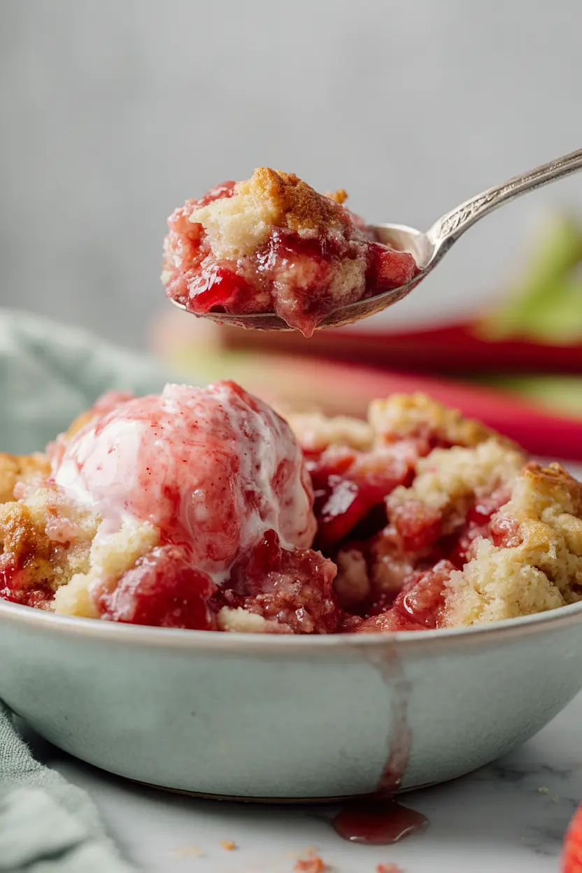 strawberry rhubarb grunt