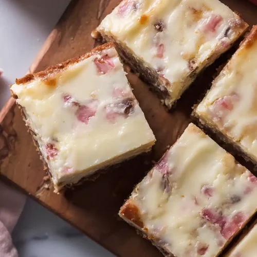 rhubarb cheesecake dream bars