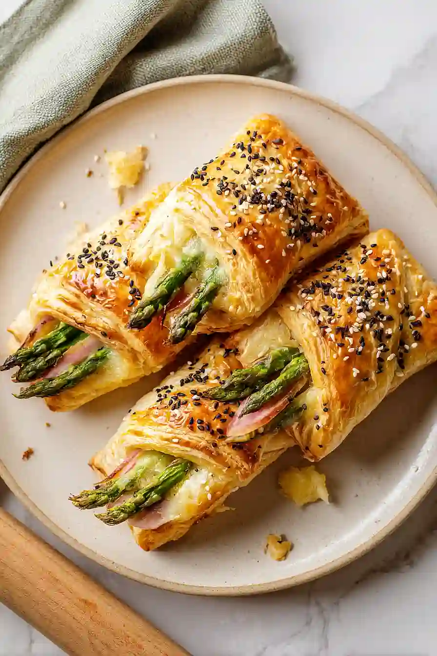 asparagus ham and cheese puff pastry