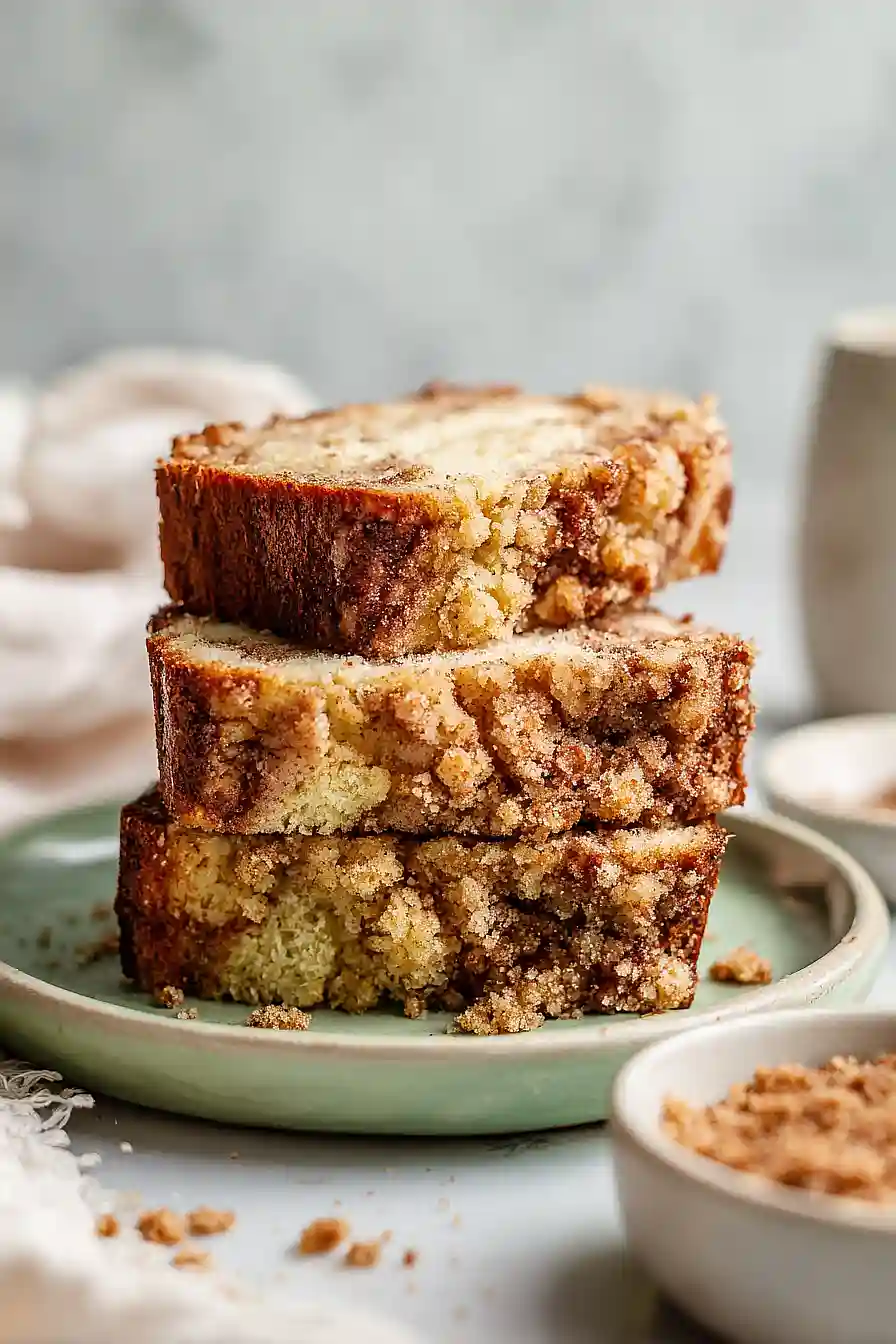 rhubarb crumble bread