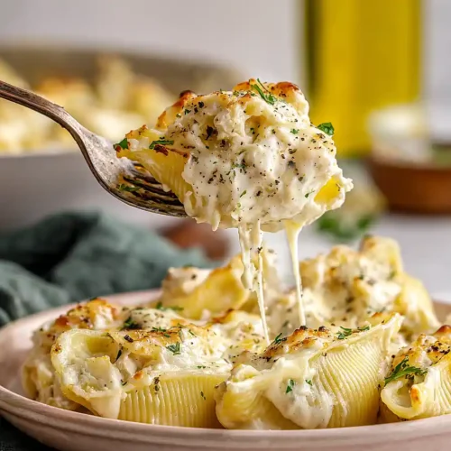 million dollar chicken alfredo stuffed shells
