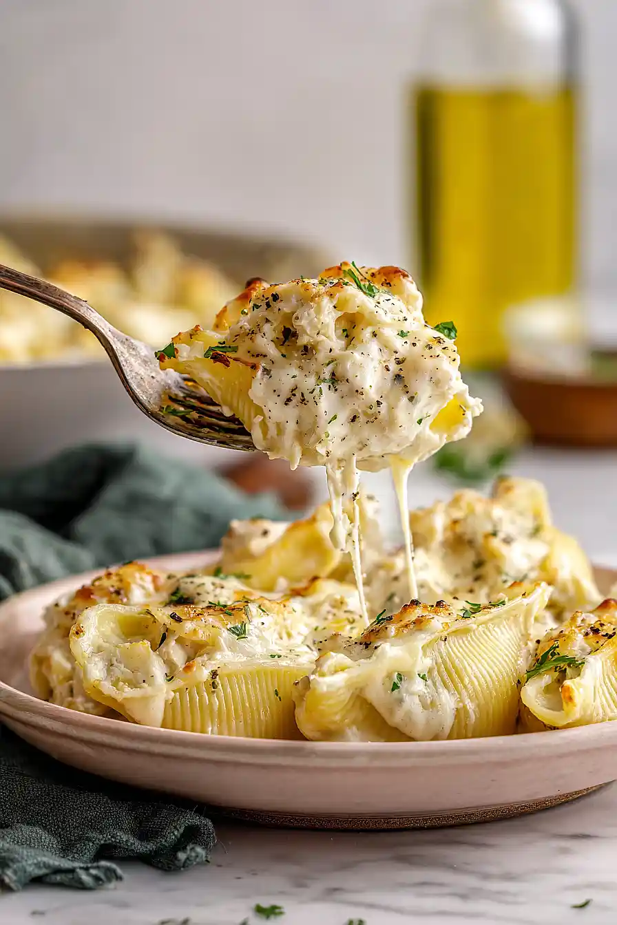 million dollar chicken alfredo stuffed shells