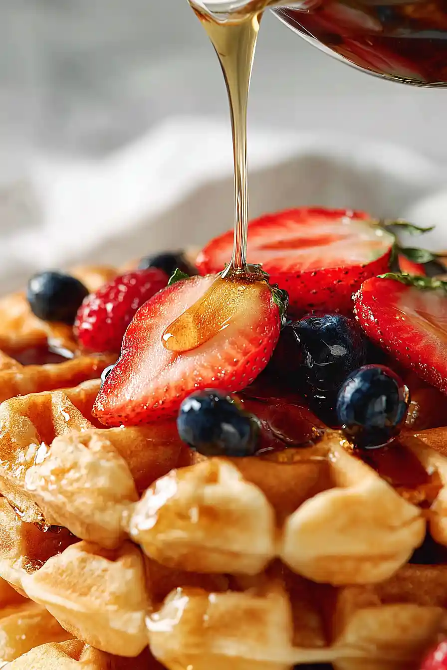 High Protein Greek Yogurt Waffles