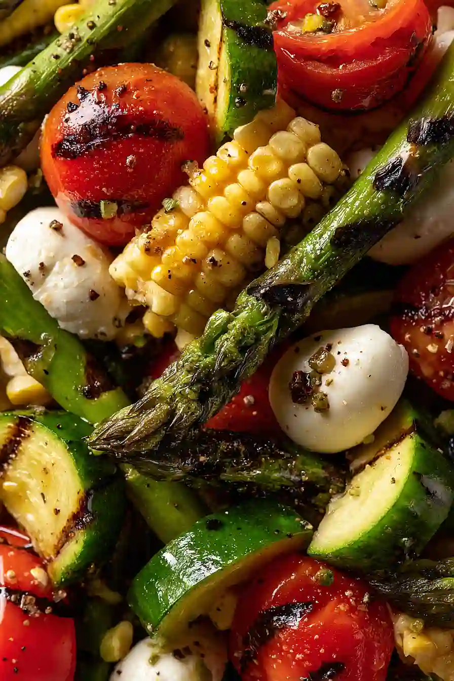 grilled asparagus and corn salad