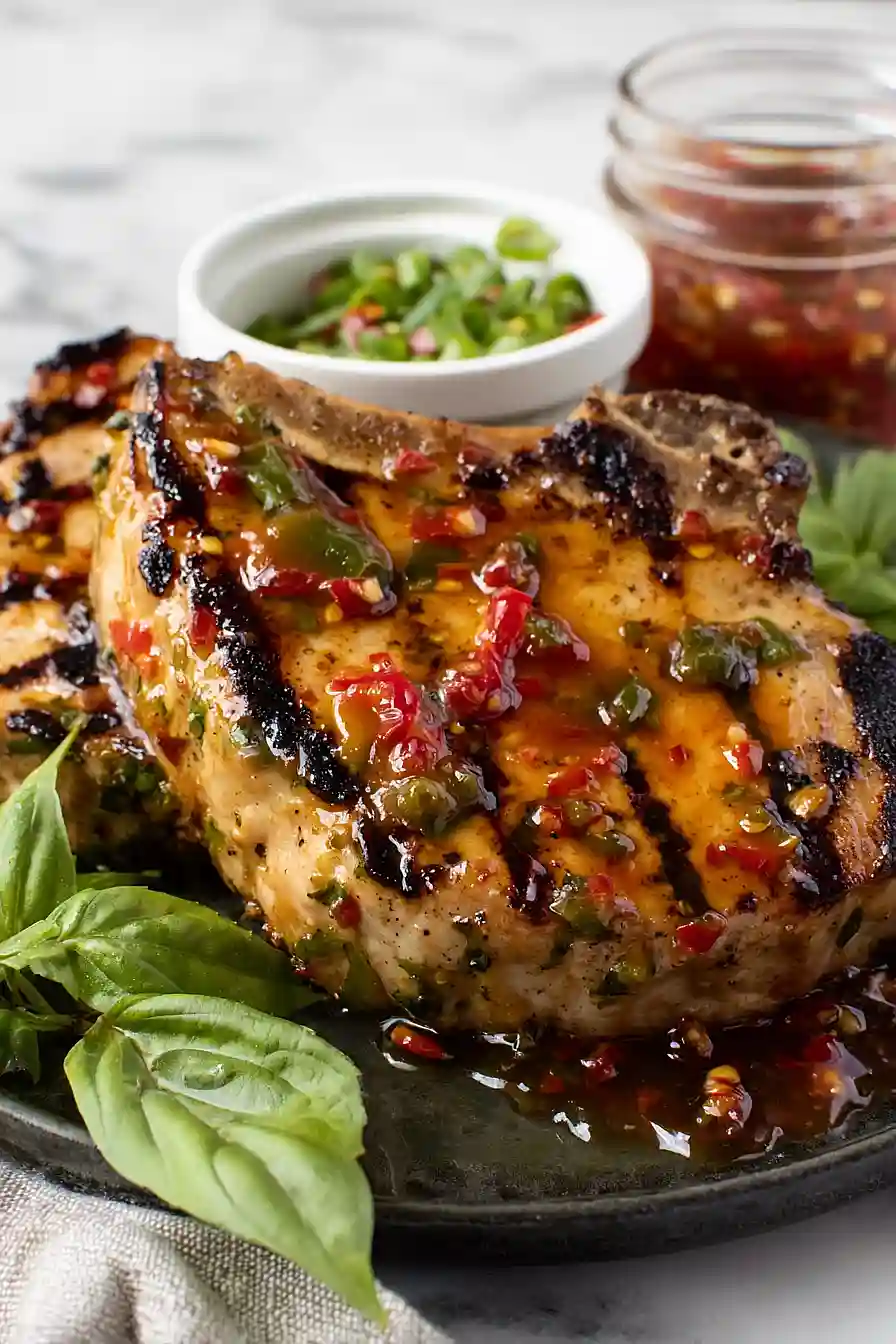 jalapeño grilled pork chops