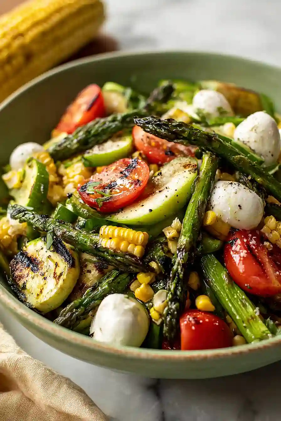 grilled asparagus and corn salad