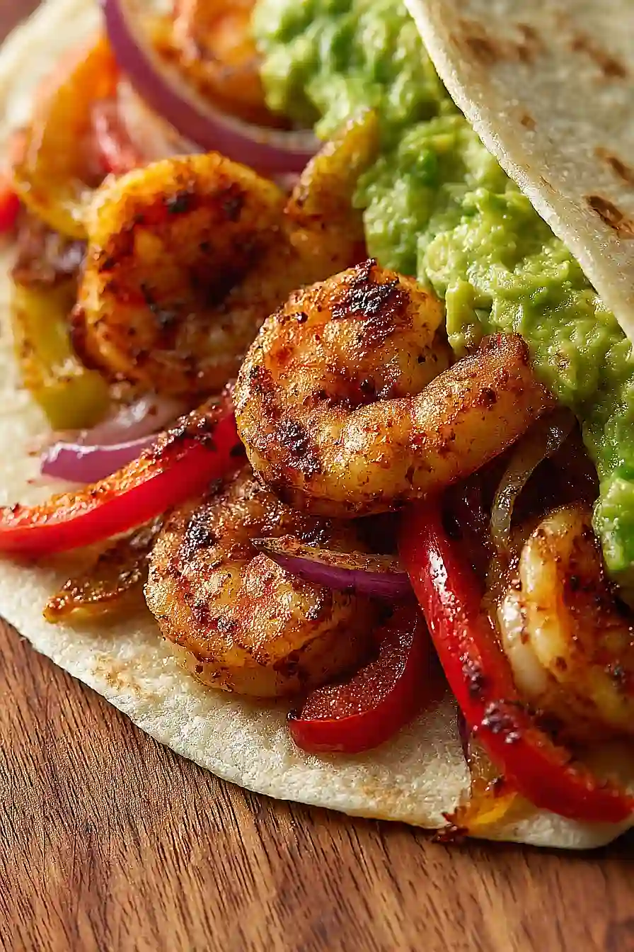 grilled shrimp fajitas